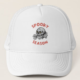 Spooky Season Scary Skull Halloween Trucker Hat