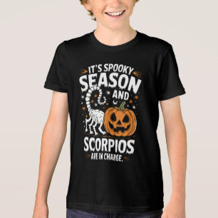 Spooky Season: Scorpios in Charge Funny Halloween Tri-Blend Shirt