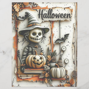 Spooky Season Scrapbook Paper Halloween Crafting