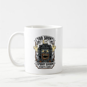 Spooky Season Shirt Vintage Engraving Halloween De Coffee Mug