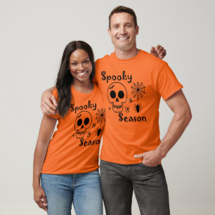 Spooky Season Skull, Halloween Skeleton T-Shirt