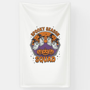 Spooky Season Squad Cute Ghost Halloween Shirt_1 Banner