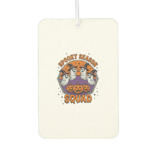 Spooky Season Squad Cute Ghost Halloween Shirt_1 Car Air Freshener