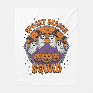 Spooky Season Squad Cute Ghost Halloween Shirt_1 Fleece Blanket