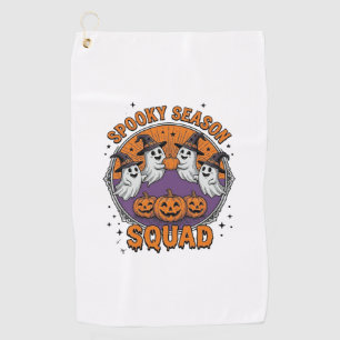 Spooky Season Squad Cute Ghost Halloween Shirt_1 Golf Towel