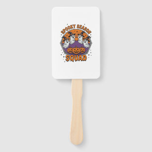 Spooky Season Squad Cute Ghost Halloween Shirt_1 Hand Fan