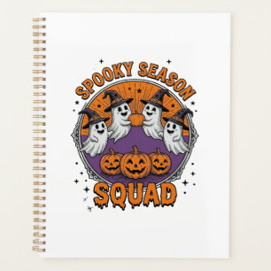 Spooky Season Squad Cute Ghost Halloween Shirt_1 Planner