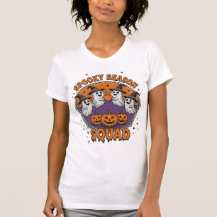 Spooky Season Squad Cute Ghost Halloween Shirt_1 T-Shirt
