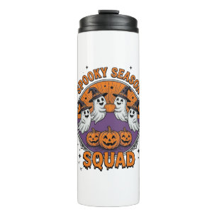 Spooky Season Squad Cute Ghost Halloween Shirt_1 Thermal Tumbler