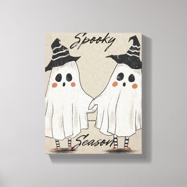 Spooky Season Squad Stretched Canvas Print (Front)