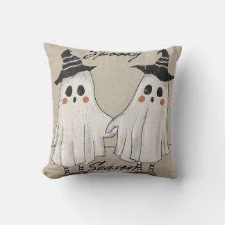 Spooky Season Squad Throw Pillow