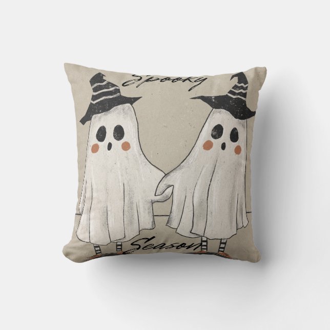 Spooky Season Squad Throw Pillow (Front)