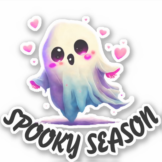 Spooky season Sticker, funny gift Sticker, boo (Front)
