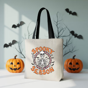 Spooky Season Tote Bag for Halloween, Gift for her