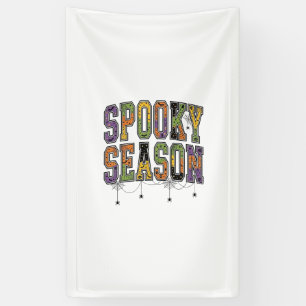 Spooky Season Vintage Halloween Typography Design_ Banner