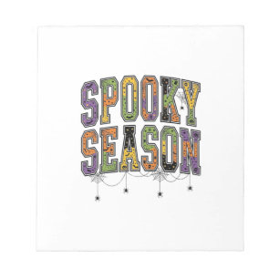 Spooky Season Vintage Halloween Typography Design_ Notepad