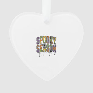 Spooky Season Vintage Halloween Typography Design_ Ornament
