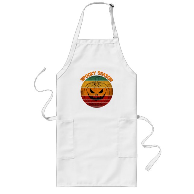 Spooky Season Vintage Long Apron (Front)