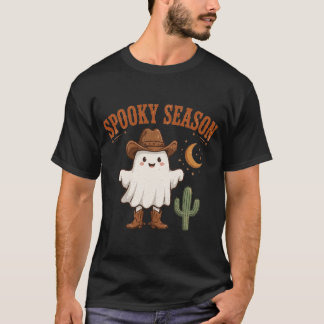 Spooky Season Western Cowboy Ghost T-Shirt