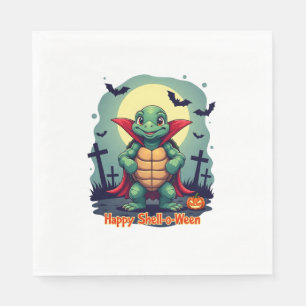 Spooky Shell Surprise Turtle Napkin