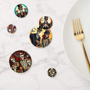 Spooky Skeleton Halloween Creepy Table Scatter Confetti