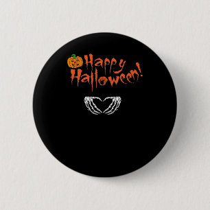 Spooky Skeleton Hands Happy Halloween Classic 6 Cm Round Badge