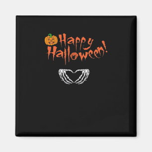 Spooky Skeleton Hands. Happy Halloween. Magnet