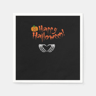 Spooky Skeleton Hands. Happy Halloween.  Napkin