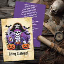 Spooky Skeleton Pirate Halloween