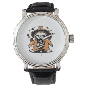 Spooky skeleton sloth trick or treating Classic T- Watch
