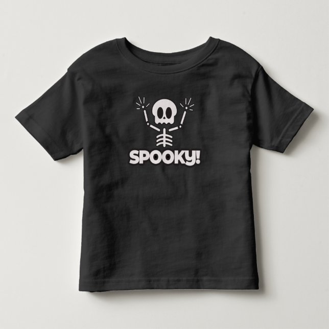 Spooky Skeleton Toddler T-Shirt (Front)