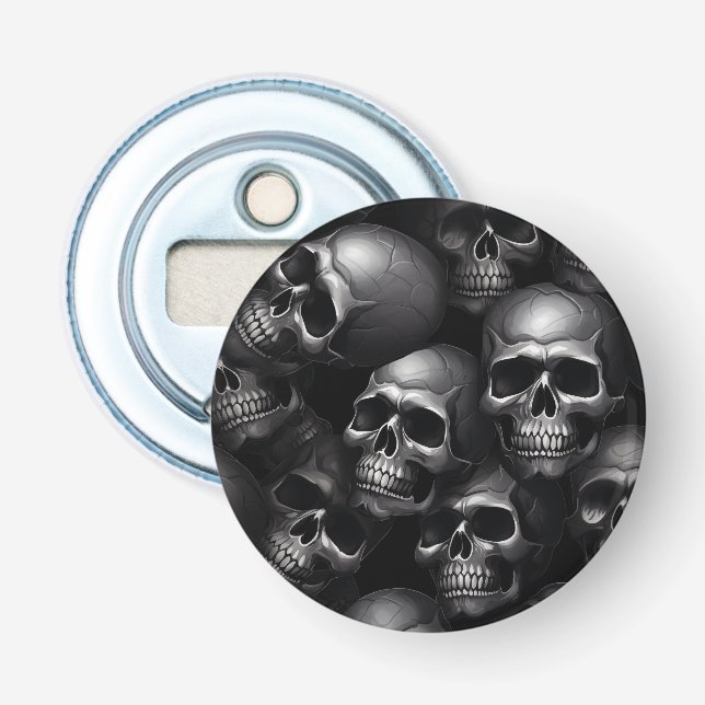 Spooky Skull Halloween  Bottle Opener (Front)