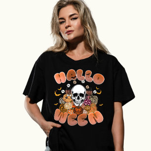 Spooky Skull Halloween Custom  T-Shirt