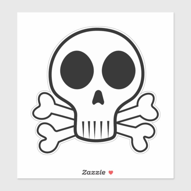 spooky skull on a black background (Sheet)