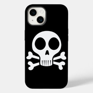 spooky skull on a black background Case-Mate iPhone 14 case