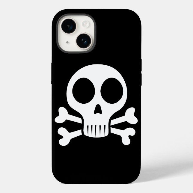 spooky skull on a black background Case-Mate iPhone case (Back)