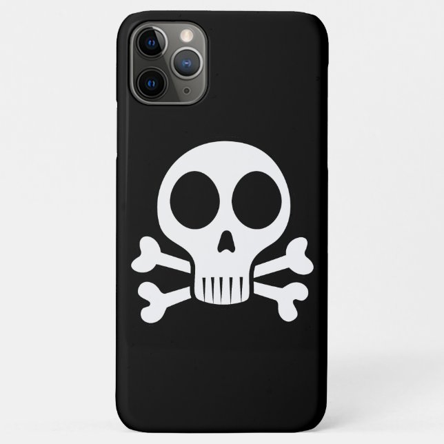 spooky skull on a black background Case-Mate iPhone case (Back)