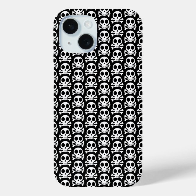 spooky skull on a black background Case-Mate iPhone case (Back)