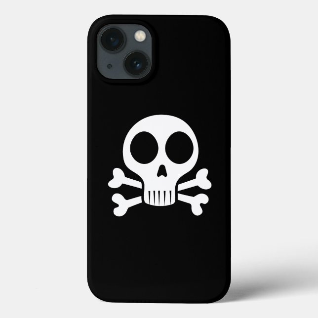 spooky skull on a black background Case-Mate iPhone case (Back)