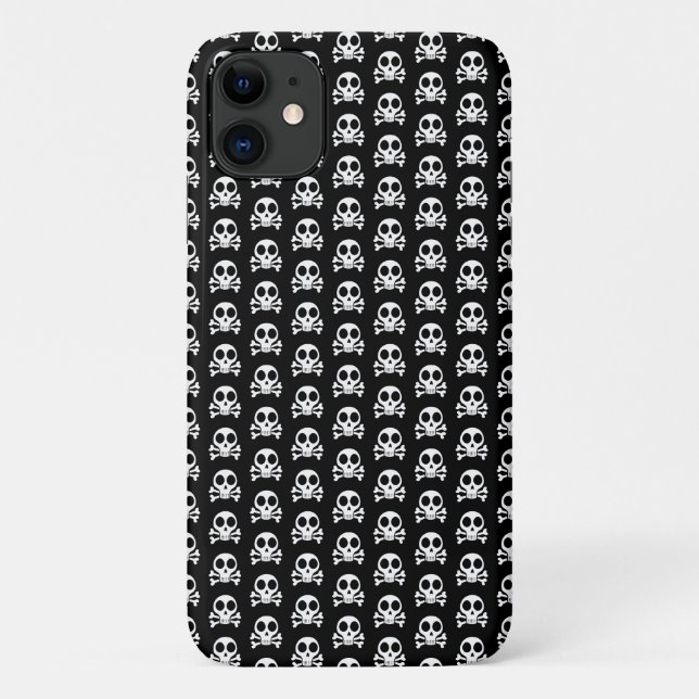 spooky skull on a black background Case-Mate iPhone case (Back)