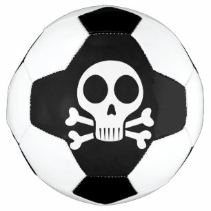 spooky skull on a black background football