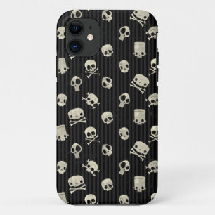 Spooky Skull Pattern iPhone 11 Case