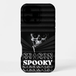 Spooky Skull Peek – Creepy Funny iPhone 16 Pro Max Case