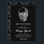 Spooky Skull RIP Twenties 20s Funny 30th Birthday Invitation<br><div class="desc">Celebrate the end of an era with our Spooky Skull RIP Twenties 30th Birthday invitations! Perfect for those ready to embrace their thirties with humour, this design features a striking skull against a dark grey and white backdrop, embodying a funeral-themed birthday that is both funny and memorable. For more products...</div>