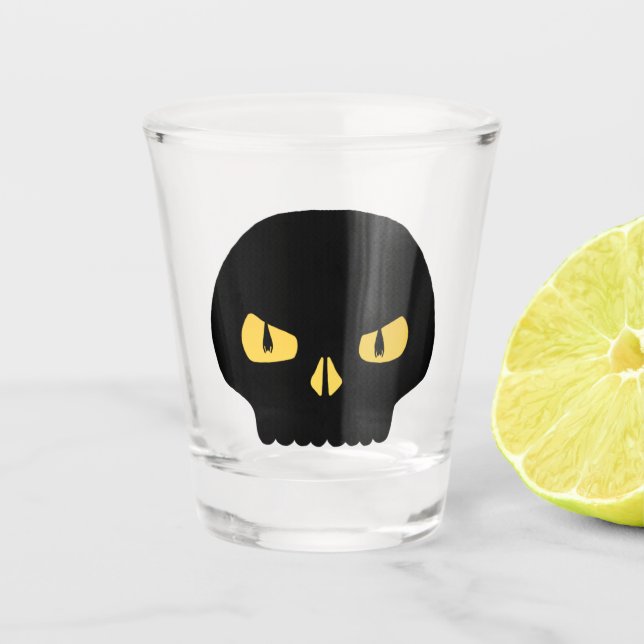 Spooky Skull Shot Glass (Front)