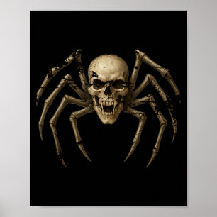 Spooky Skull Spider - Y Gothic Halloween Costume Poster