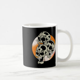 Spooky Skulls Halloween Costume Party Scary Skull Coffee Mug