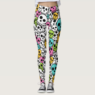 Spooky Skulls Halloween Leggings