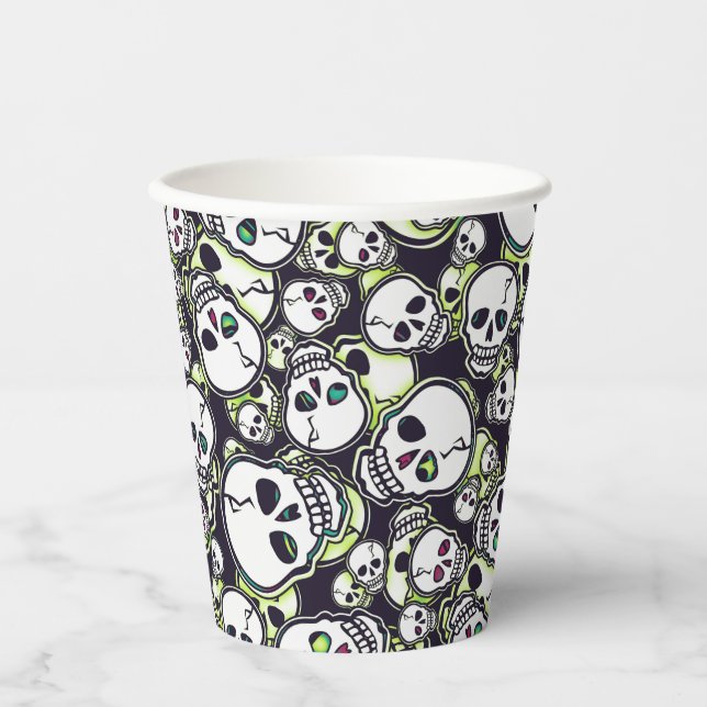 Spooky Skulls Paper Cups (Front)
