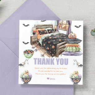 Spooky Sleepover Thank You Card